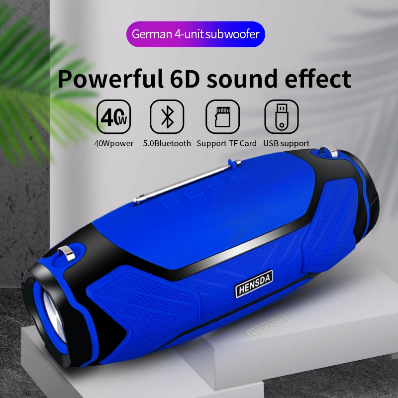 High Power 40W Wireless Bluetooth Speakers Portable Outdoor Column Stereo Subwoofer for PC Computer Boom Box Music Center Radio
High Power 40W Wireless Bluetooth Speakers Portable Outdoor Column Stereo Subwoofer for PC Computer Boom Box Music Center Radio
