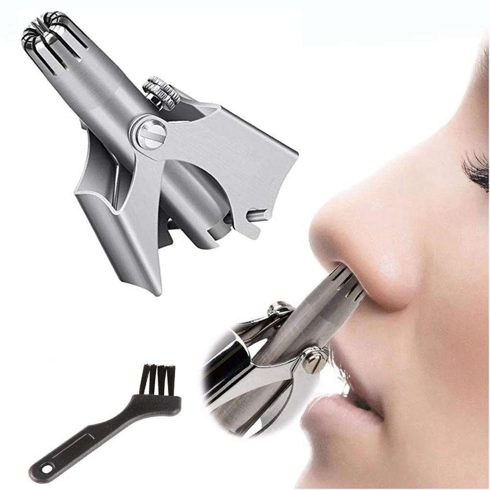 Nose Hair Trimmer Stainless Steel Portable Manual Trimmer Removable Clean Nose Ear Hair Trimmer Razor for Men and Women
Nose Hair Trimmer Stainless Steel Portable Manual Trimmer Removable Clean Nose Ear Hair Trimmer Razor for Men and Women
