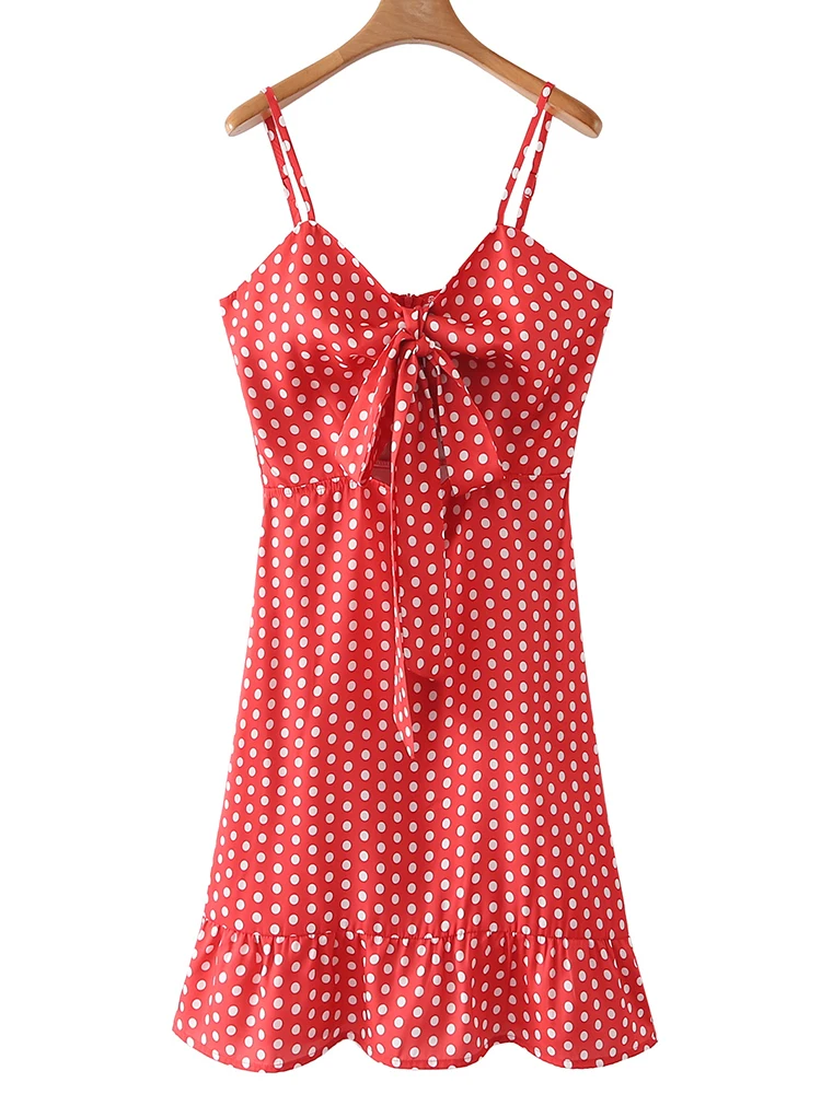 YENKYE 2022 Fashion Women Vintage Polka Dot Red Sling Dress Summer Ladies Bow Tie V Neck Sexy Hollow Out Vestido Beach Dress
YENKYE 2022 Fashion Women Vintage Polka Dot Red Sling Dress Summer Ladies Bow Tie V Neck Sexy Hollow Out Vestido Beach Dress