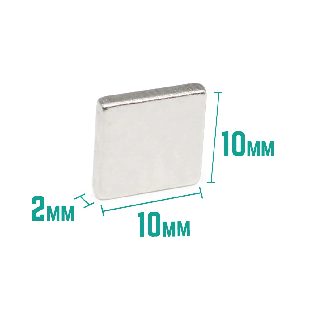 10/20/50/100/150/200/300/1000PCS 10x10x2 Square Strong Powerful Magnets 10*10*2 mm Block Rare Earth Neodymium Magnet 10x10x2mm
10/20/50/100/150/200/300/1000PCS 10x10x2 Square Strong Powerful Magnets 10*10*2 mm Block Rare Earth Neodymium Magnet 10x10x2mm
