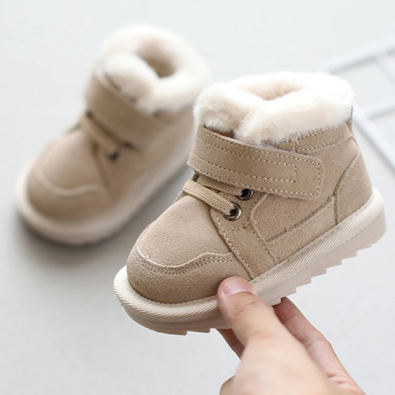 Winter Plush Warm Baby Cotton Shoes Fashion Snow Boots Toddler Infant Soft Bottom Boots Non-slip Walkers Kids Shoes for Boy Girl
Winter Plush Warm Baby Cotton Shoes Fashion Snow Boots Toddler Infant Soft Bottom Boots Non-slip Walkers Kids Shoes for Boy Girl