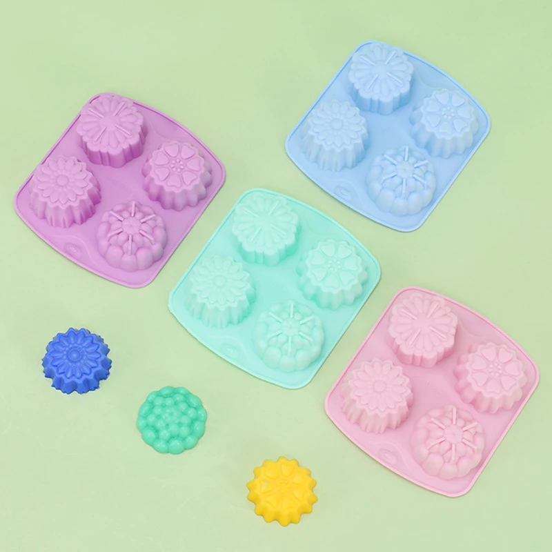 4 Holes 3D Flower Silicone Cake Mold Bake Mold Cupcake Jelly Candy Shape Silicone Pudding Jelly Molds Decoration
4 Holes 3D Flower Silicone Cake Mold Bake Mold Cupcake Jelly Candy Shape Silicone Pudding Jelly Molds Decoration
