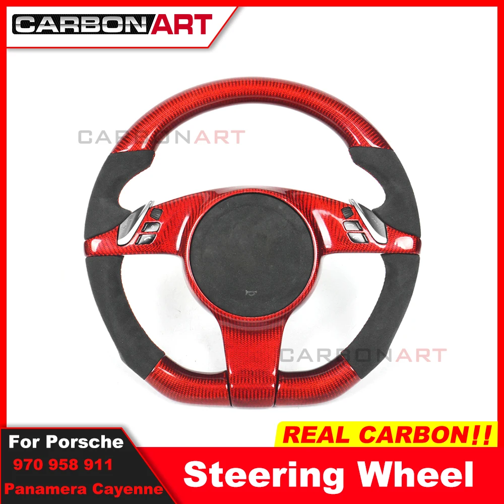 Custom alcantar carbon fiber steering wheel For Pors-che 970 958 911 panamera cayenne racing wheel convertible Burning red Carbo
Custom alcantar carbon fiber steering wheel For Pors-che 970 958 911 panamera cayenne racing wheel convertible Burning red Carbo