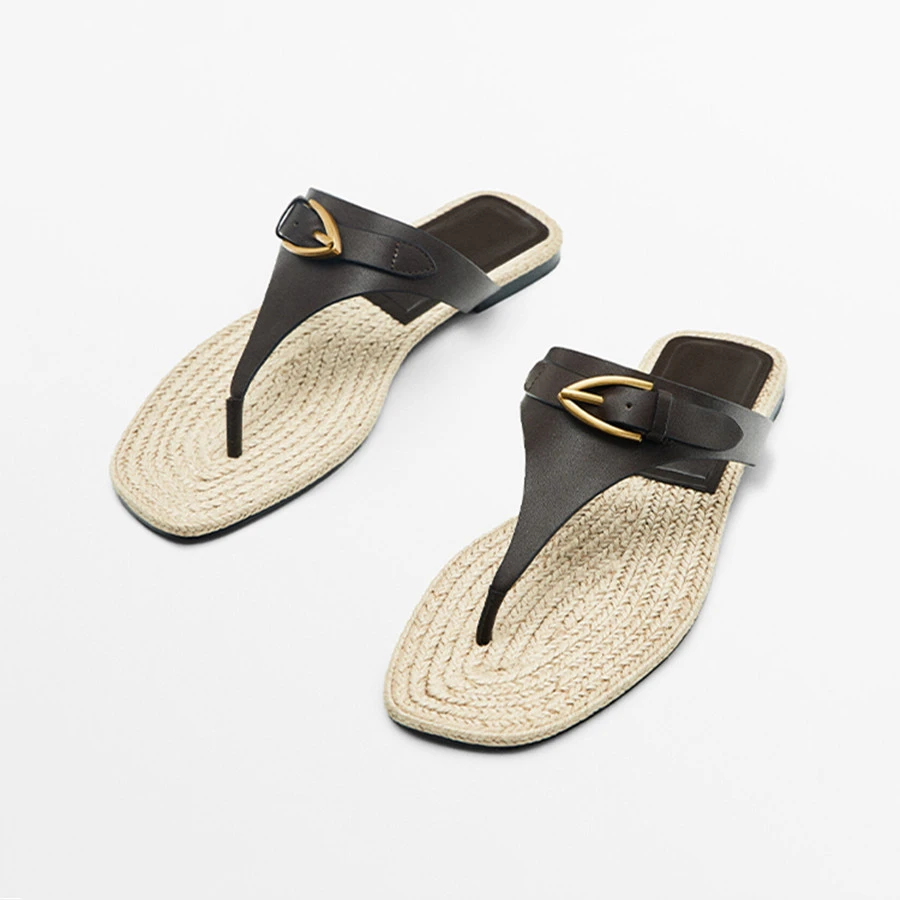 Straw Fisherman Slippers Women Flip Flops Ladies Casual Gladiator Flat Beach Shoes Outdoor Slides Designer Summer Sandals
Straw Fisherman Slippers Women Flip Flops Ladies Casual Gladiator Flat Beach Shoes Outdoor Slides Designer Summer Sandals
