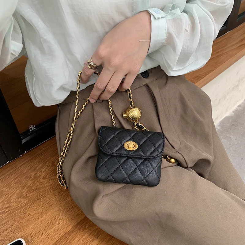 

Забавная Кожаная поясная сумка для женщин, роскошный брендовый кошелек на цепочке, модная дамская сумочка через плечо