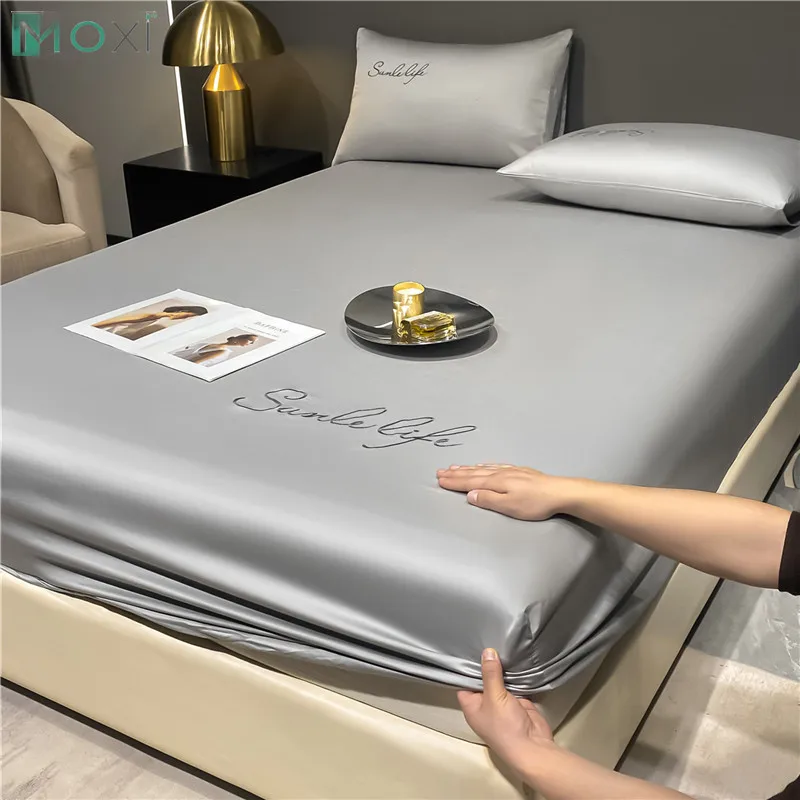 90/120/150/180cm Summer Ice Silk Fitted Sheet with Elastic Bands Adjustable Mattress Covers for Single Double King Queen Bed 1Pc
90/120/150/180cm Summer Ice Silk Fitted Sheet with Elastic Bands Adjustable Mattress Covers for Single Double King Queen Bed 1Pc