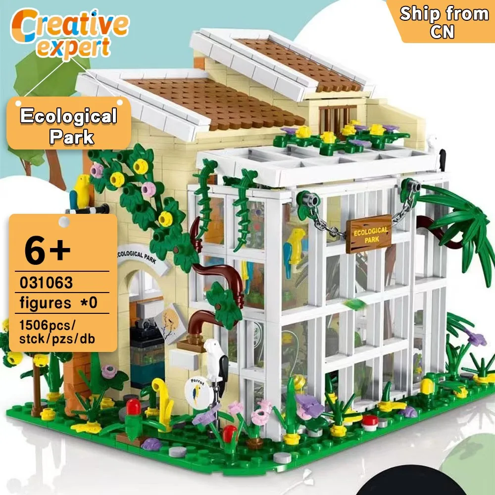 031063 креативный эксперт Moc Sunshine экологический парк светильник кой уличный вид кирпичная модульная модель дома игрушечные строительные блоки 1506 шт.
031063 креативный эксперт Moc Sunshine экологический парк светильник кой уличный вид кирпичная модульная модель дома игрушечные строительные блоки 1506 шт.