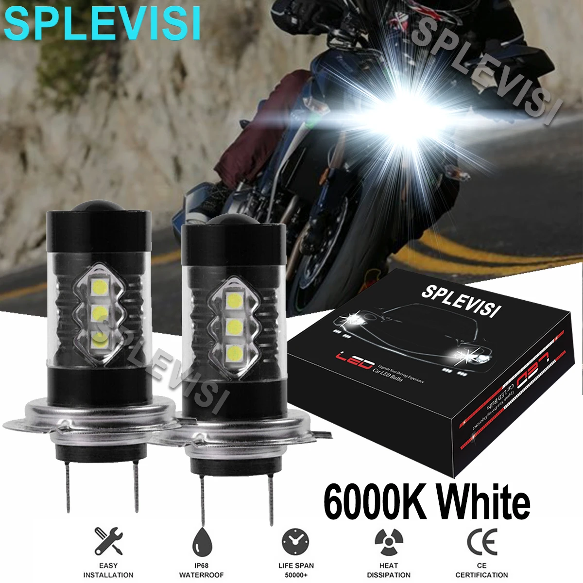 2PCS 6000K White 80W LED Motorcylce Headlights For Kawasaki Z1000 2003-2013 Ninja ZX10R ZX1000 2015-2016 ZX1000 ABS 2015-2016
2PCS 6000K White 80W LED Motorcylce Headlights For Kawasaki Z1000 2003-2013 Ninja ZX10R ZX1000 2015-2016 ZX1000 ABS 2015-2016