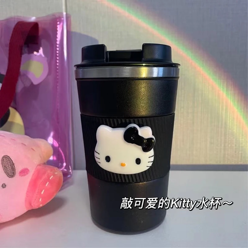 380ML Sanrioed Hello kitty Black insulated cup Stainless steel portable water cup insulated cup
380ML Sanrioed Hello kitty Black insulated cup Stainless steel portable water cup insulated cup