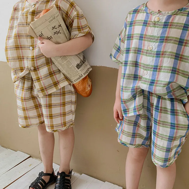 HAYANA 2022 Summer New Kids Clothes Set Boys Casual Plaid Two Piece Girls Shirts Tops Shorts
HAYANA 2022 Summer New Kids Clothes Set Boys Casual Plaid Two Piece Girls Shirts Tops Shorts