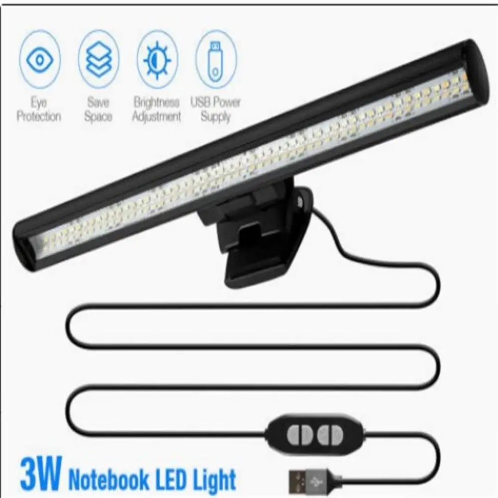 26cm/10.2in Computer Monitor Screen Clamping Light Rechargeable 10 Brightness Levels 3 Colors Led Desk Lamp For Bar Home Office
26cm/10.2in Computer Monitor Screen Clamping Light Rechargeable 10 Brightness Levels 3 Colors Led Desk Lamp For Bar Home Office