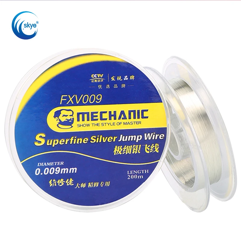 MECHANIC FXV009 Jumper Wire Repair Tool 0.009mm Insulation Flying Line for IPhone Motherboard Fingerprint Repair
MECHANIC FXV009 Jumper Wire Repair Tool 0.009mm Insulation Flying Line for IPhone Motherboard Fingerprint Repair
