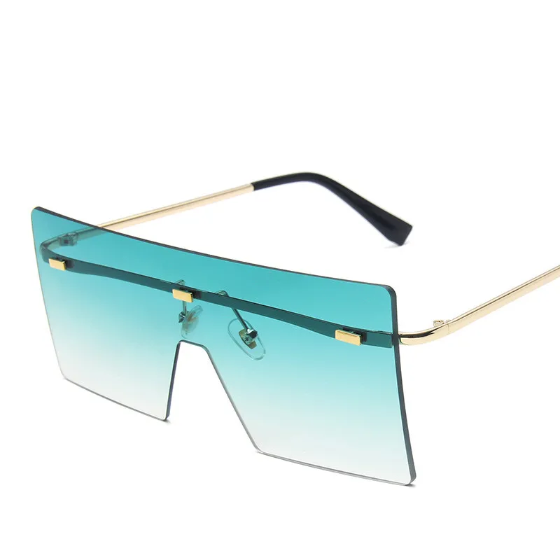 Fashion Big Frame One-Piece Square Frameless Ocean Piece Men's Personality Street Shot Sunglasses Women 2021
Fashion Big Frame One-Piece Square Frameless Ocean Piece Men's Personality Street Shot Sunglasses Women 2021