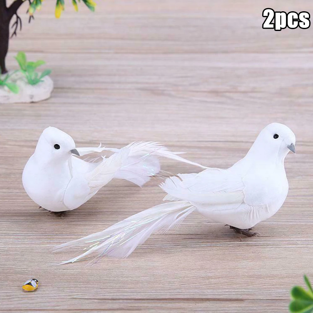 2pcs White Feather Artificial Foam Doves Lover Peace Doves Bird Home Decor Bird Ornaments Dove Decoration For Wedding Christmas
2pcs White Feather Artificial Foam Doves Lover Peace Doves Bird Home Decor Bird Ornaments Dove Decoration For Wedding Christmas
