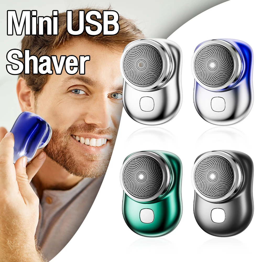 Mini Electric Shaver Men's Portable Electric Shaver Washable Beard Trimmer Usb Rechargeable Men's Razor Face Full Body Shave
Mini Electric Shaver Men's Portable Electric Shaver Washable Beard Trimmer Usb Rechargeable Men's Razor Face Full Body Shave