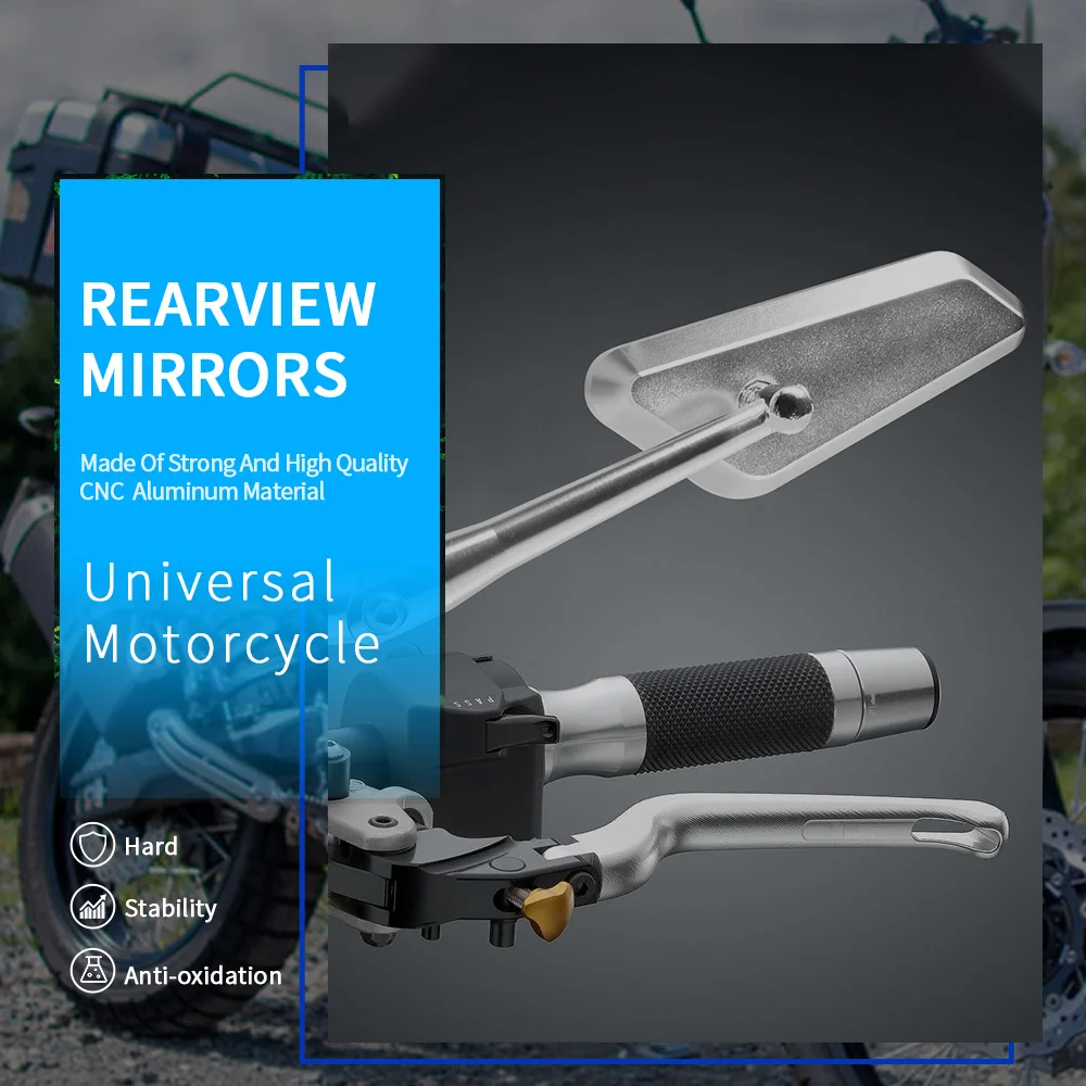 Fits For Yamaha FZ1 FAZER FZ6R FZ8 XSR700 XSR900 XSR Universal Motorcycle Rearview Mirrors CNC Aluminum Blue Lens Anti-glare
Fits For Yamaha FZ1 FAZER FZ6R FZ8 XSR700 XSR900 XSR Universal Motorcycle Rearview Mirrors CNC Aluminum Blue Lens Anti-glare