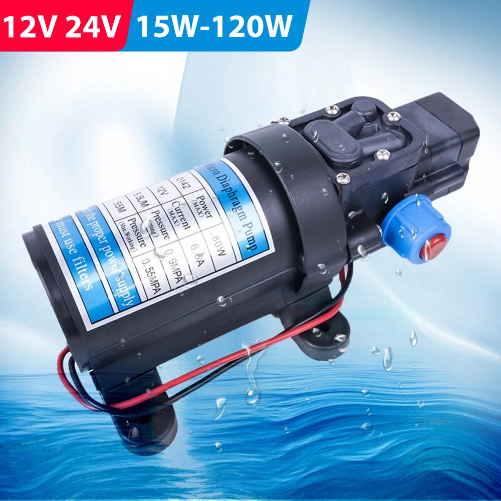 Agricultural Electric Water Pump Black Micro High Pressure Diaphragm Water Sprayer Car Wash 12V 24V
Agricultural Electric Water Pump Black Micro High Pressure Diaphragm Water Sprayer Car Wash 12V 24V