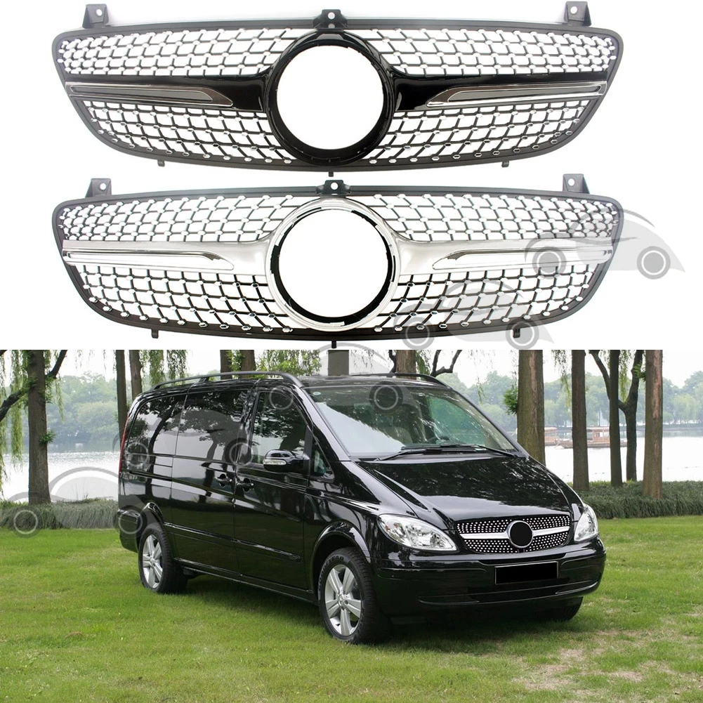Car Front Racing Facelift Center Upper Grille Bumper Grill For Mercedes-Benz Viano 2006-2010
Car Front Racing Facelift Center Upper Grille Bumper Grill For Mercedes-Benz Viano 2006-2010