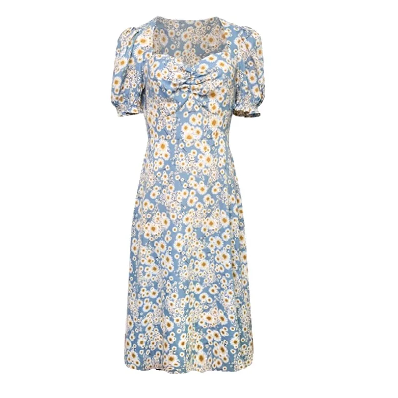 Floral Square Neck Bubble Sleeve Split Dress Women 2021summer Sexy Printed Vintage Mini Dresses Slim Ruffle Party Fairy Dress
Floral Square Neck Bubble Sleeve Split Dress Women 2021summer Sexy Printed Vintage Mini Dresses Slim Ruffle Party Fairy Dress