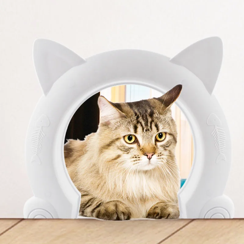 Pet Cat Safe Door Round Security ABS Plastic Interior Exterior Hole Access For Kitten Small Dog Come In Out Freely Training
Pet Cat Safe Door Round Security ABS Plastic Interior Exterior Hole Access For Kitten Small Dog Come In Out Freely Training