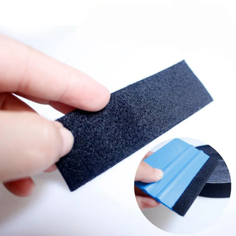 

5M/roll Fiber Vinyl Squeegee Spare Suede Fabric Cloth Car Wrap Tool Window Tint Scraper No Scratch Protector Edge