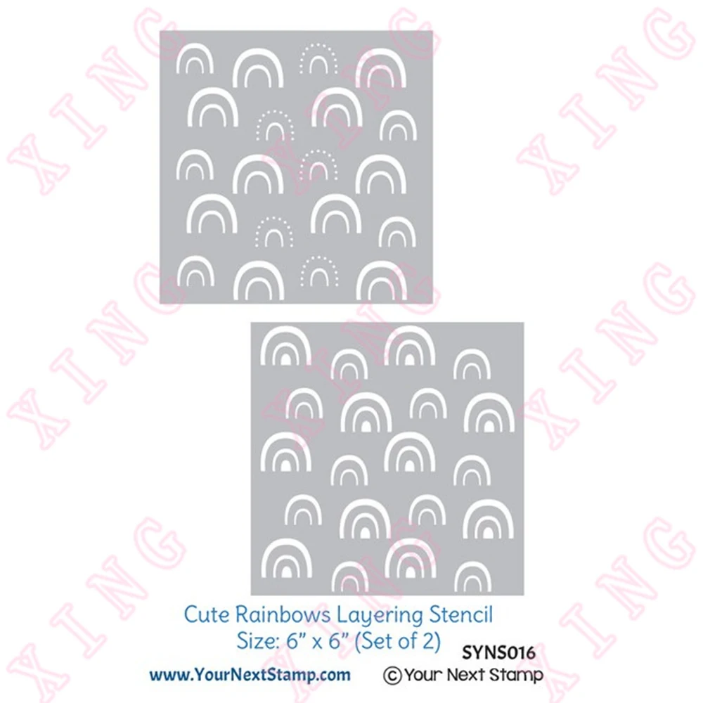 Newest Cute Rainbows Diy Layering Stencils Painting Scrapbook coloring embossing album Decoration Template Craft Paper Card Mold
Newest Cute Rainbows Diy Layering Stencils Painting Scrapbook coloring embossing album Decoration Template Craft Paper Card Mold