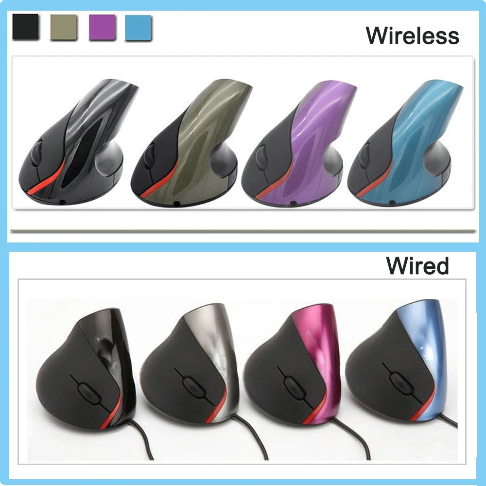 Vertical Mouse Series 2.4 Wireless Rechargeable Mice 1600DPI Ergonomic Computer Mause Optical USB Wired Mouse For Laptop Gaming
Vertical Mouse Series 2.4 Wireless Rechargeable Mice 1600DPI Ergonomic Computer Mause Optical USB Wired Mouse For Laptop Gaming
