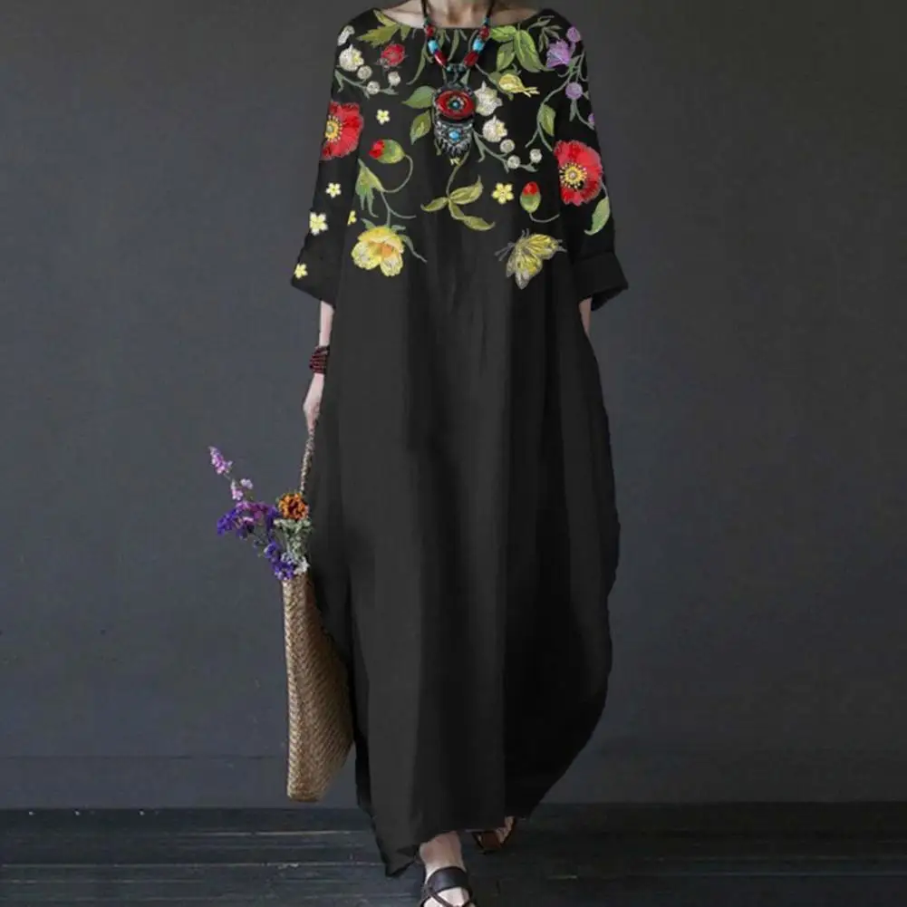 Stylish Ladies Dress XL-5XL Women Long Dress Round Neck Ladies Summer Beach Sun Dress Streetwear
Stylish Ladies Dress XL-5XL Women Long Dress Round Neck Ladies Summer Beach Sun Dress Streetwear