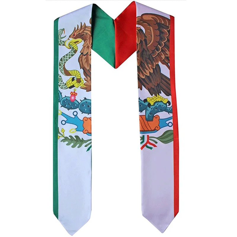 Mexico Flga Graduation Sash International Study Abroad Student Adult Unisex Graduation Stole 72inch Custom Logo Satin Material
Mexico Flga Graduation Sash International Study Abroad Student Adult Unisex Graduation Stole 72inch Custom Logo Satin Material