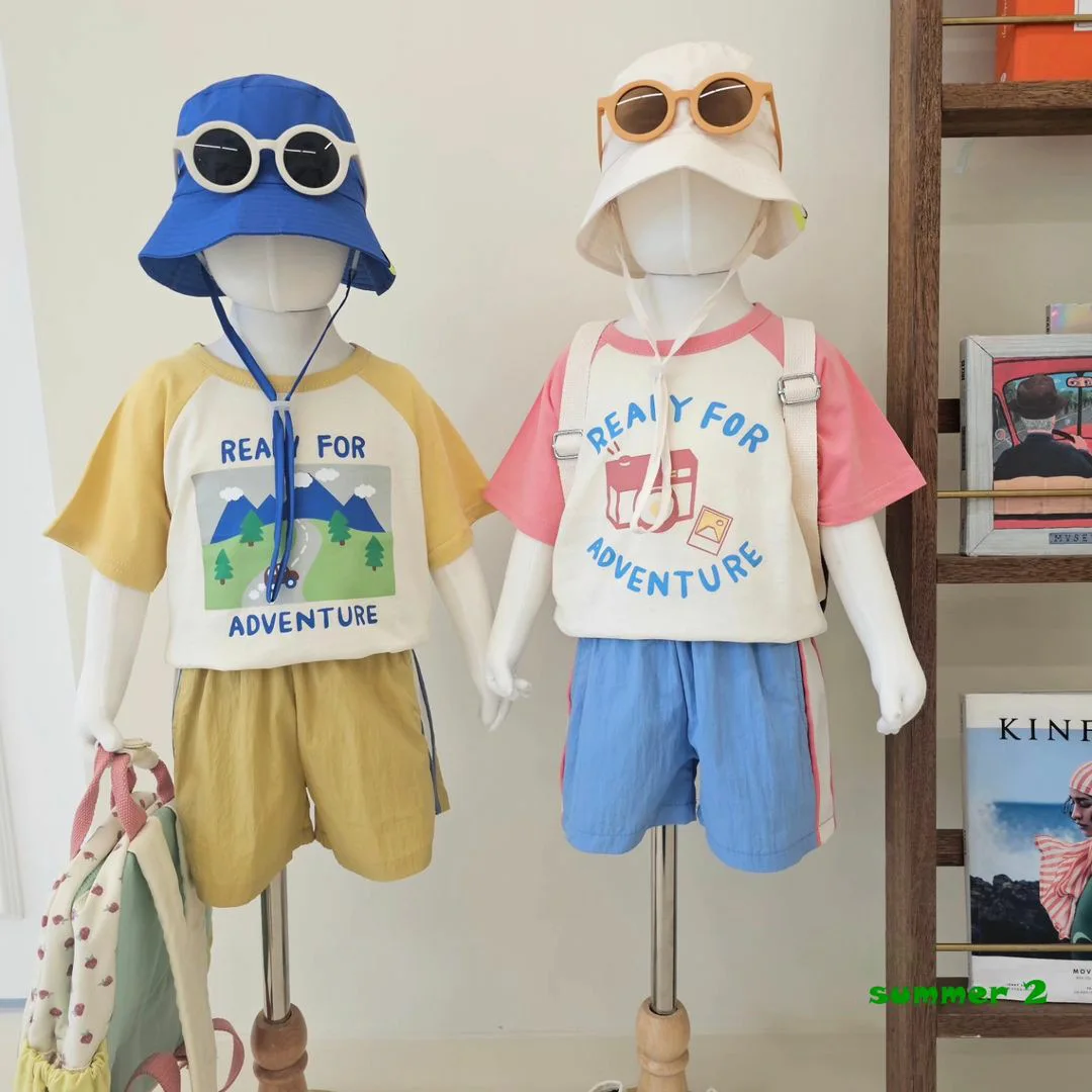 Children Clothing Set 2023 Spring Summer Cotton Short Sleeve Top Baby Cute Printed Casual Simple Shirt Shorts Two Piece Set
Children Clothing Set 2023 Spring Summer Cotton Short Sleeve Top Baby Cute Printed Casual Simple Shirt Shorts Two Piece Set