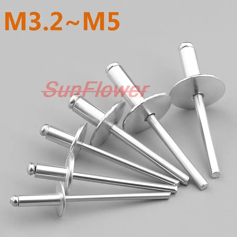 20-40pcs Aluminum Large Flange Pop Open Hollow Blind Rivets Large Cap Leaf Bolt Dropper Self-plugging Rivet Decoration Pull Nail
20-40pcs Aluminum Large Flange Pop Open Hollow Blind Rivets Large Cap Leaf Bolt Dropper Self-plugging Rivet Decoration Pull Nail