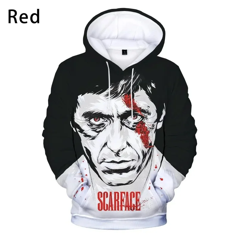 Толстовка с капюшоном S-scarface для мужчин и женщин, свитшот с длинным рукавом, пуловер с принтом Тони Монтана, уличная одежда с капюшоном, мужская одежда
Толстовка с капюшоном S-scarface для мужчин и женщин, свитшот с длинным рукавом, пуловер с принтом Тони Монтана, уличная одежда с капюшоном, мужская одежда
