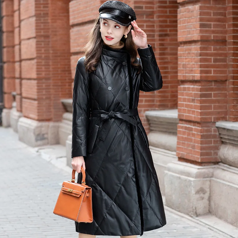 2023Leather jacket,Real Mink Fur Collar Winter Coat Women Long Genuine Leather Female Jacket Warm Down Jackets Casacos De Invern
2023Leather jacket,Real Mink Fur Collar Winter Coat Women Long Genuine Leather Female Jacket Warm Down Jackets Casacos De Invern