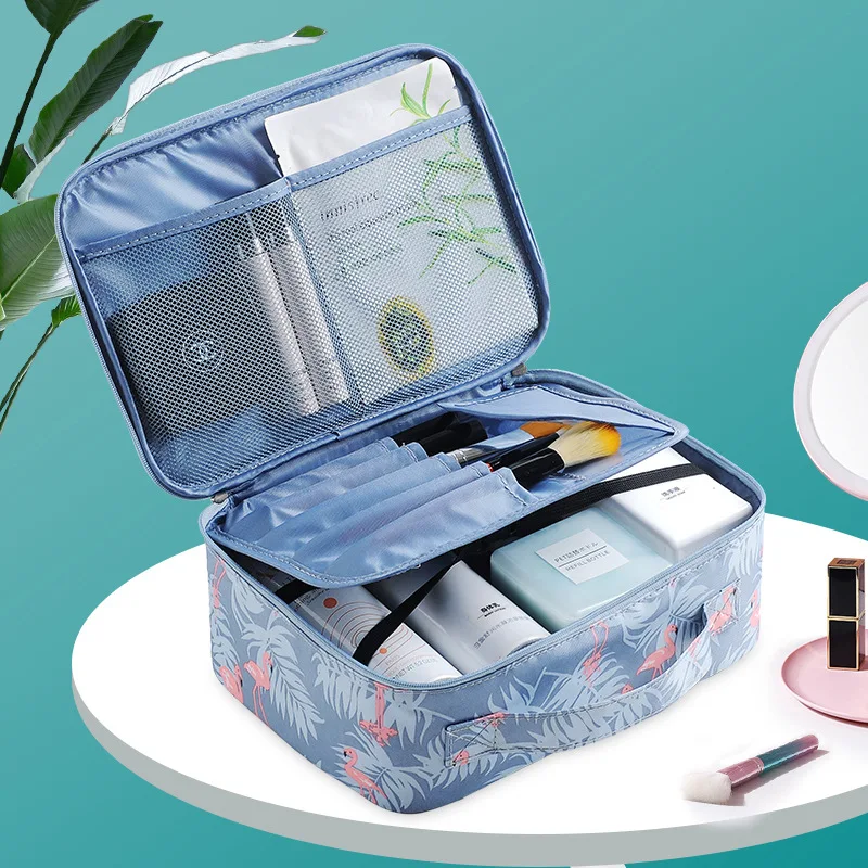 Travel portable large capacity make-up bag flamingo portable cosmetics receive bag box toiletry bags
Travel portable large capacity make-up bag flamingo portable cosmetics receive bag box toiletry bags