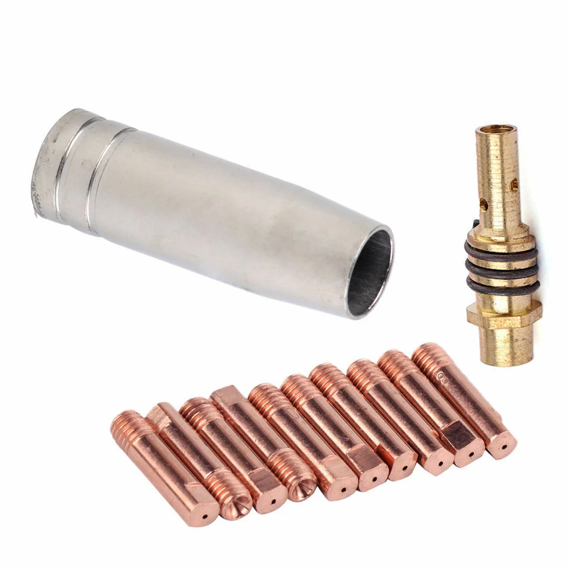12pcs 15AK MIG/MAG Welding Contact Tips M6 Gas Nozzle Tip Holder Connector Rod Nozzle Shroud Mig Welding Contact Tips
12pcs 15AK MIG/MAG Welding Contact Tips M6 Gas Nozzle Tip Holder Connector Rod Nozzle Shroud Mig Welding Contact Tips