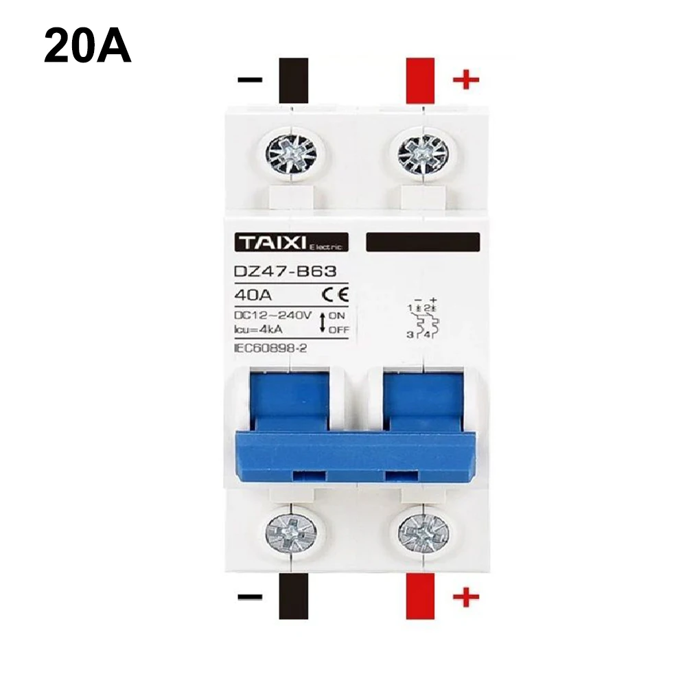 1Pc Circuit Breaker 2P+2P 36V 48V 6KA 72V 96V 10000 Times Circuit Breakers 100V Current Limiting Level 120V DC
1Pc Circuit Breaker 2P+2P 36V 48V 6KA 72V 96V 10000 Times Circuit Breakers 100V Current Limiting Level 120V DC