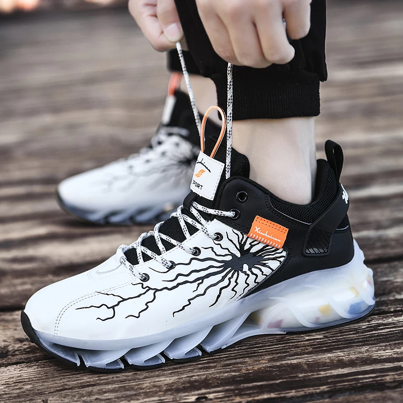 Trendy Shoes Men Blade Running Shoes for Men Leather Waterproof Walking Sports Shoes Male Training Casual Sneakers Zapatillas
Trendy Shoes Men Blade Running Shoes for Men Leather Waterproof Walking Sports Shoes Male Training Casual Sneakers Zapatillas
