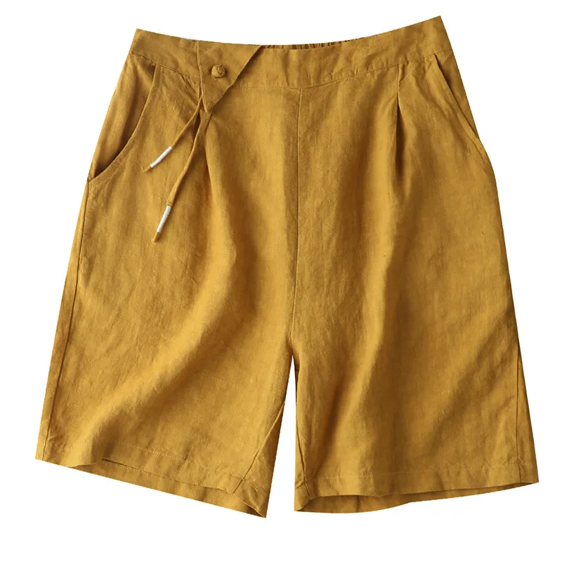 SHUCHAN Woman Pants Knee Length Linen Summer 2022 Straight HIGH Waist Korean Fashion Sweet Elastic Waist Solid
SHUCHAN Woman Pants Knee Length Linen Summer 2022 Straight HIGH Waist Korean Fashion Sweet Elastic Waist Solid