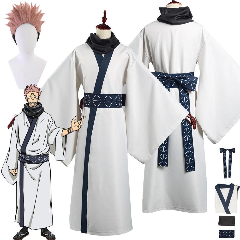 Anime Jujutsu Kaisen Sukuna Ryoume Cosplay Costume Kimono Belt Wigs Men Adult Role Play Outfits Halloween Carnival Disguise Suit
Anime Jujutsu Kaisen Sukuna Ryoume Cosplay Costume Kimono Belt Wigs Men Adult Role Play Outfits Halloween Carnival Disguise Suit