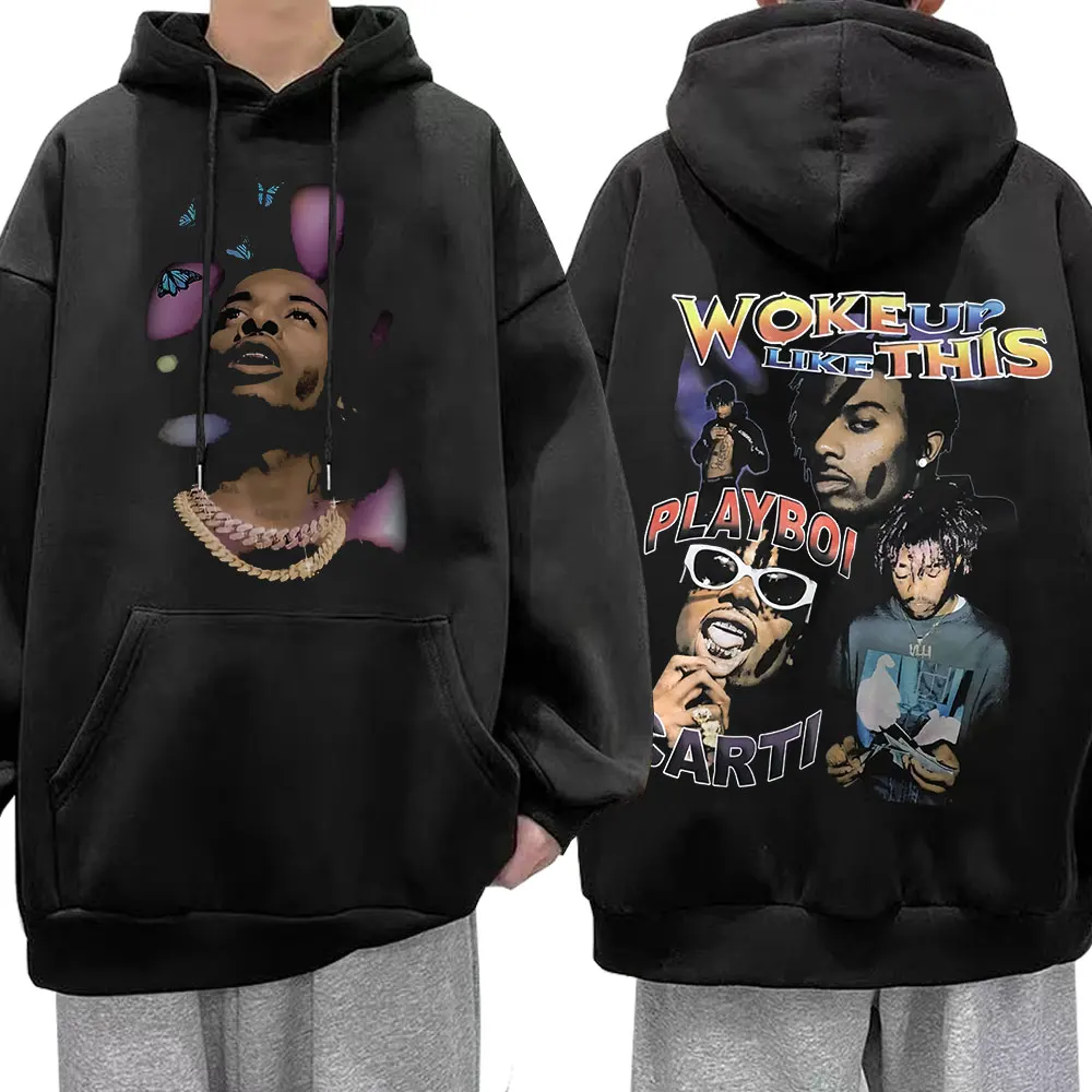 Толстовка Rapper Playboi Carti для мужчин и женщин, винтажный худи в стиле хип-хоп, с длинным рукавом, повседневный Свитшот оверсайз, пуловер в стиле музыки в эстетике
Толстовка Rapper Playboi Carti для мужчин и женщин, винтажный худи в стиле хип-хоп, с длинным рукавом, повседневный Свитшот оверсайз, пуловер в стиле музыки в эстетике