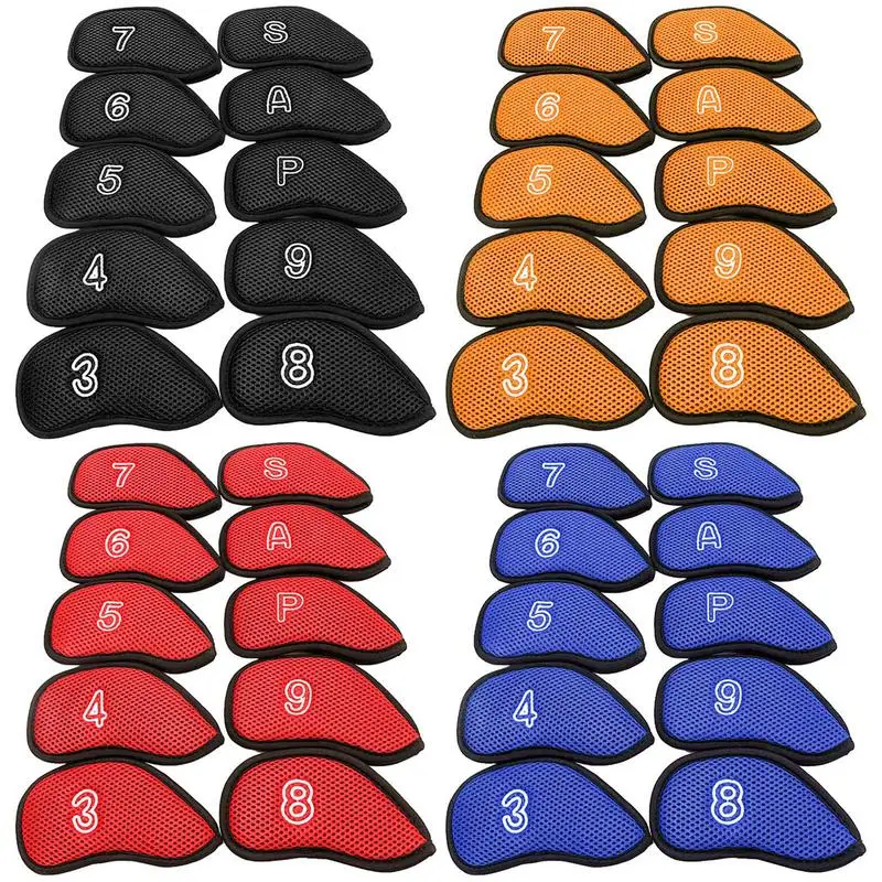 10pcs Golf Iron Club Headcovers Club Head Covers For Driver Fairway Putter Nylon Mesh Simple Golf Iron Head Protective Cover
10pcs Golf Iron Club Headcovers Club Head Covers For Driver Fairway Putter Nylon Mesh Simple Golf Iron Head Protective Cover