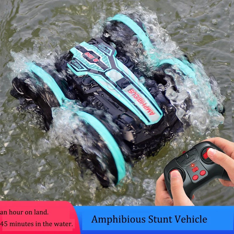 Remote Control Car Toys 2.4G Amphibious Stunt RC Car Double-sided Tumbling Drift Handle/Gesture Control Kids Electric Toys
Remote Control Car Toys 2.4G Amphibious Stunt RC Car Double-sided Tumbling Drift Handle/Gesture Control Kids Electric Toys