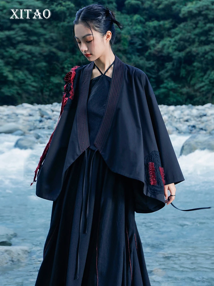 XITAO Vintage Women Wrap Coat Fashion Asymmetrical Three-dimensional Flowers Decorate V-neck Chinese Style Cardigan ZY7992
XITAO Vintage Women Wrap Coat Fashion Asymmetrical Three-dimensional Flowers Decorate V-neck Chinese Style Cardigan ZY7992