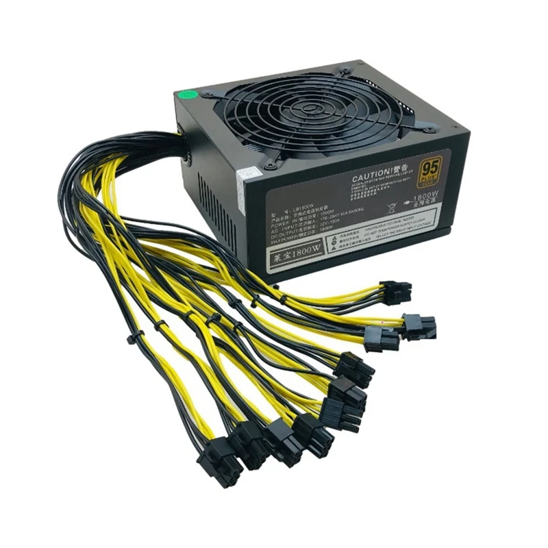 1800W ATX Bitcoin Mining Power Supply Supports 8 Graphics Card 160-240V Power Supply Mining Machine Bitcoin Miner Tools
1800W ATX Bitcoin Mining Power Supply Supports 8 Graphics Card 160-240V Power Supply Mining Machine Bitcoin Miner Tools
