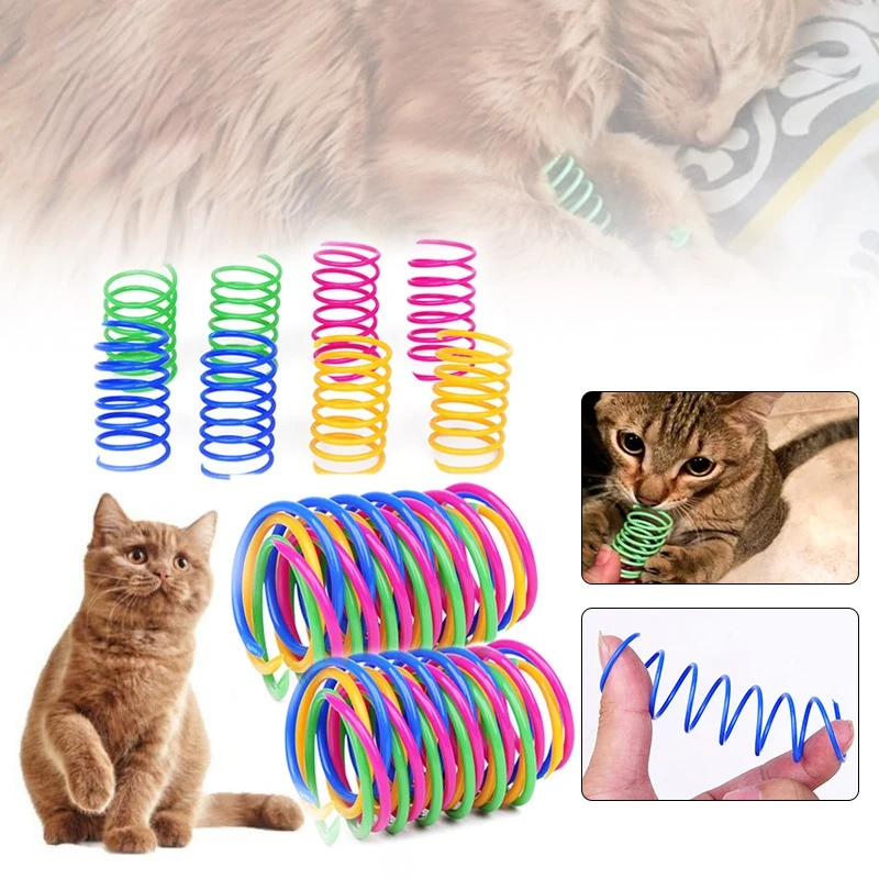 Kitten Coil Spiral Springs Cat Toys Interactive Gauge Cat Spring Toy Colorful Springs Cat Pet Toy Pet Products
Kitten Coil Spiral Springs Cat Toys Interactive Gauge Cat Spring Toy Colorful Springs Cat Pet Toy Pet Products