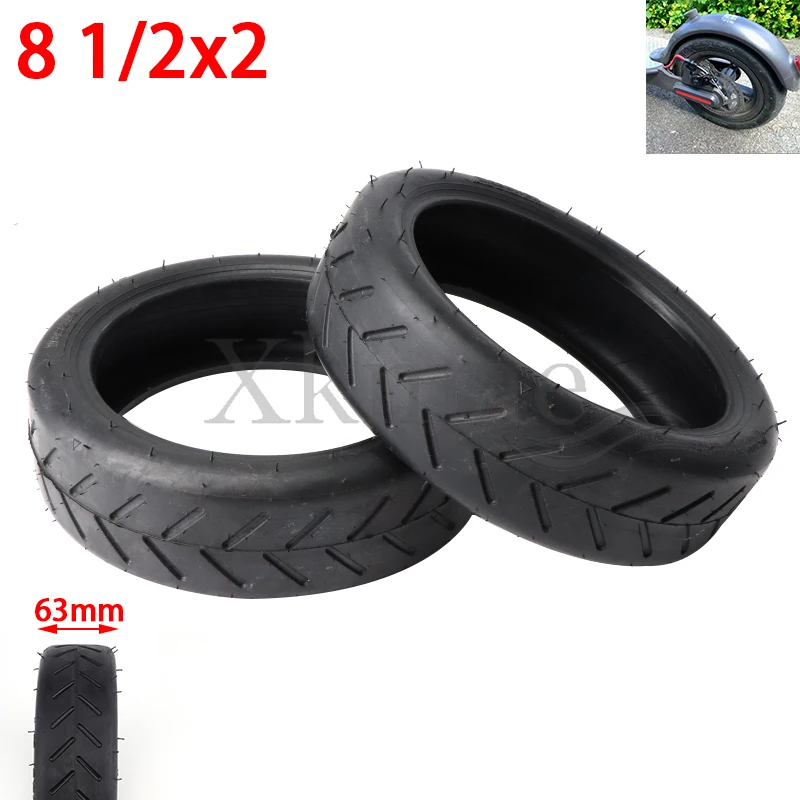 8 1/2x2 tires for Xiaomi electric scooter rubber tire upgrade thickened inner tube M365 Pro front and rear replacement tires
8 1/2x2 tires for Xiaomi electric scooter rubber tire upgrade thickened inner tube M365 Pro front and rear replacement tires