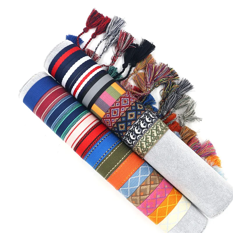 NUNCAD Embroidered Wristband Fashion Simple Tassel Letter Woven Bracelet Ladies Jewelry Wholesale High Quality
NUNCAD Embroidered Wristband Fashion Simple Tassel Letter Woven Bracelet Ladies Jewelry Wholesale High Quality