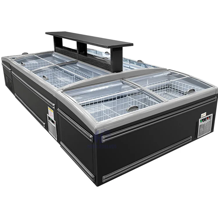 Large Capacity Horizontal Combined Sliding showcase Glass Door Island Chest Freezer Refrigeration
Large Capacity Horizontal Combined Sliding showcase Glass Door Island Chest Freezer Refrigeration