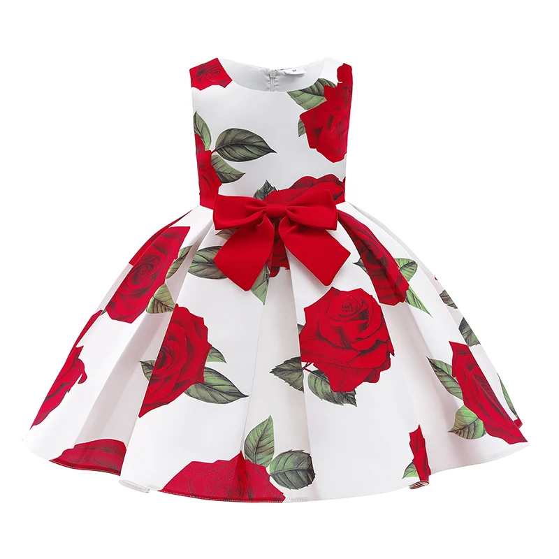 Kids Clothing BabyGirl Rose Print Big Bow Casual Sleeveless Tube Top Princess Dress Birthday Wedding Party Banquet Clothing4-10Y
Kids Clothing BabyGirl Rose Print Big Bow Casual Sleeveless Tube Top Princess Dress Birthday Wedding Party Banquet Clothing4-10Y