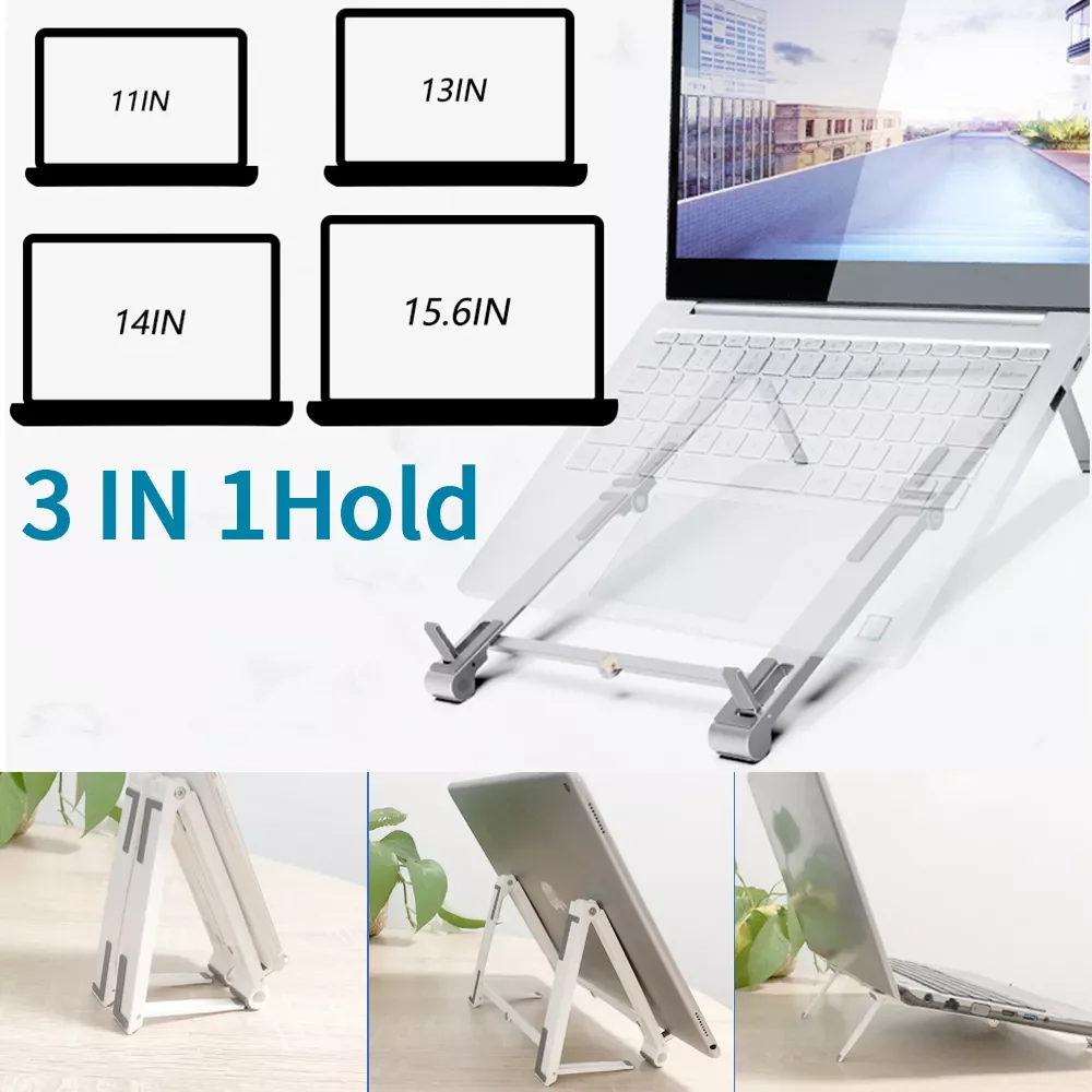 3 in 1 Portable Laptop Stand Foldable Tablet Support Notebook Stand For Macbook Computer Base Laptop Phone Holder Cooling Pad
3 in 1 Portable Laptop Stand Foldable Tablet Support Notebook Stand For Macbook Computer Base Laptop Phone Holder Cooling Pad